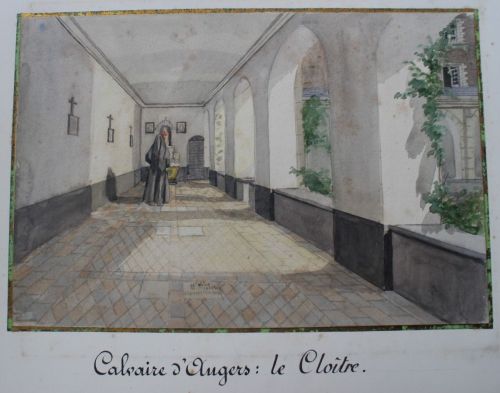Aquarelle cloire Anger 1896